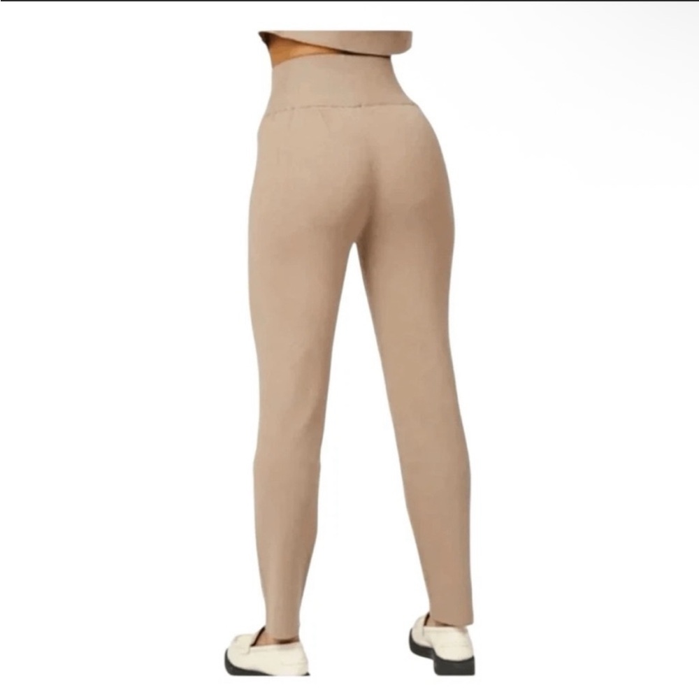 Silk & Salt Luxe Lounge Set Taupe Knit Two Piece Sweater Pants New Small $150 - Picture 4 of 11